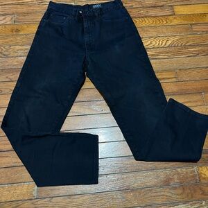 DKNY Men's Black Straight Jeans